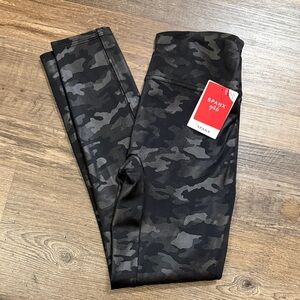 SPANX Kids Black Camo Leggings